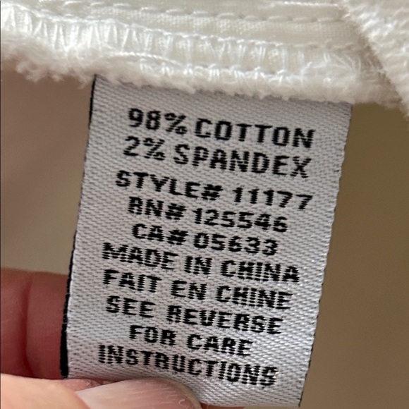 Habitat Women's White Stretch Denim Cropped Fringe-Hem Jeans, Size 10 - Picture 8 of 9